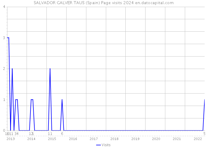 SALVADOR GALVER TAUS (Spain) Page visits 2024 