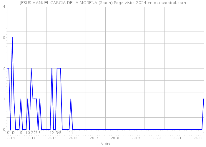 JESUS MANUEL GARCIA DE LA MORENA (Spain) Page visits 2024 