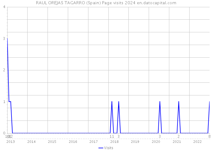 RAUL OREJAS TAGARRO (Spain) Page visits 2024 