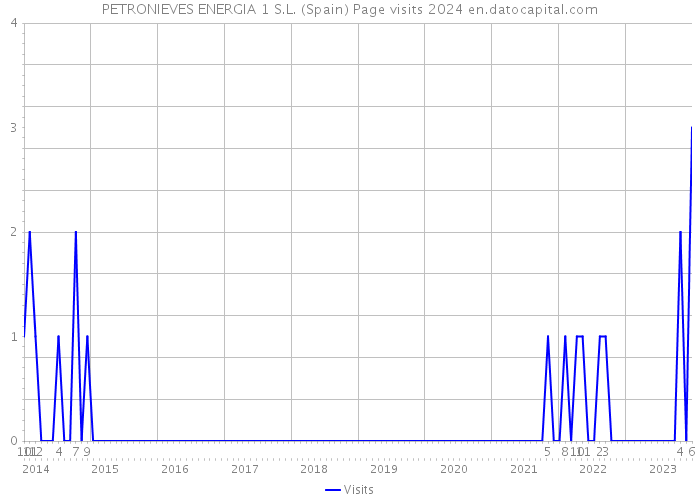 PETRONIEVES ENERGIA 1 S.L. (Spain) Page visits 2024 