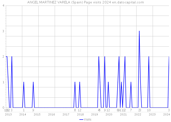 ANGEL MARTINEZ VARELA (Spain) Page visits 2024 