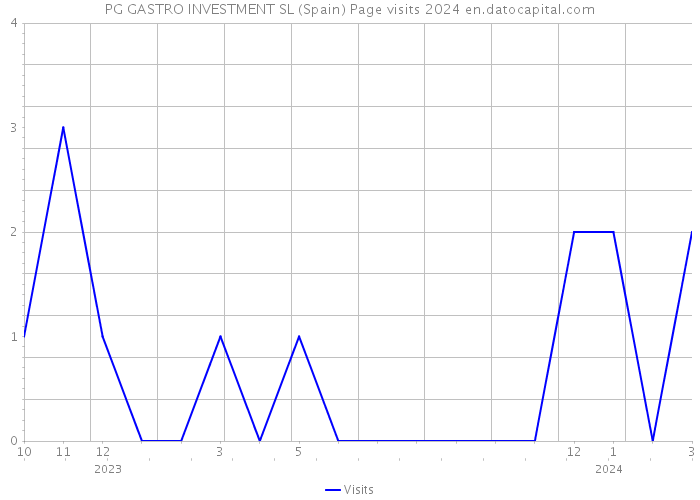 PG GASTRO INVESTMENT SL (Spain) Page visits 2024 