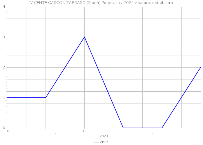 VICENTE GASCON TARRASO (Spain) Page visits 2024 