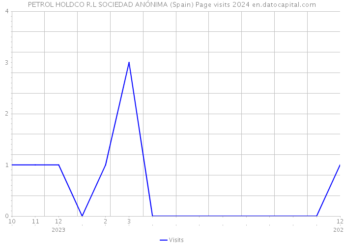 PETROL HOLDCO R.L SOCIEDAD ANÓNIMA (Spain) Page visits 2024 