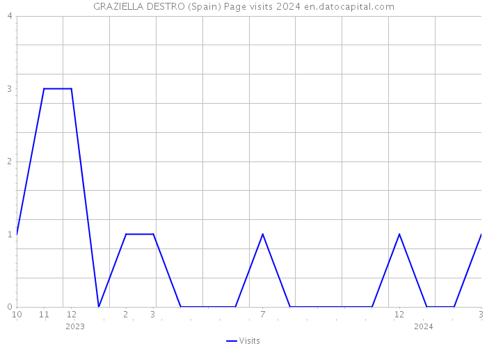 GRAZIELLA DESTRO (Spain) Page visits 2024 