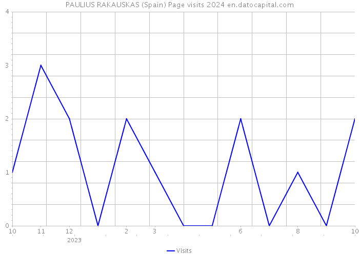 PAULIUS RAKAUSKAS (Spain) Page visits 2024 