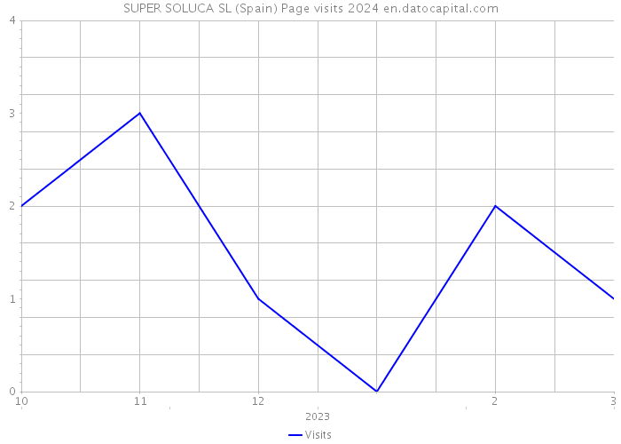 SUPER SOLUCA SL (Spain) Page visits 2024 