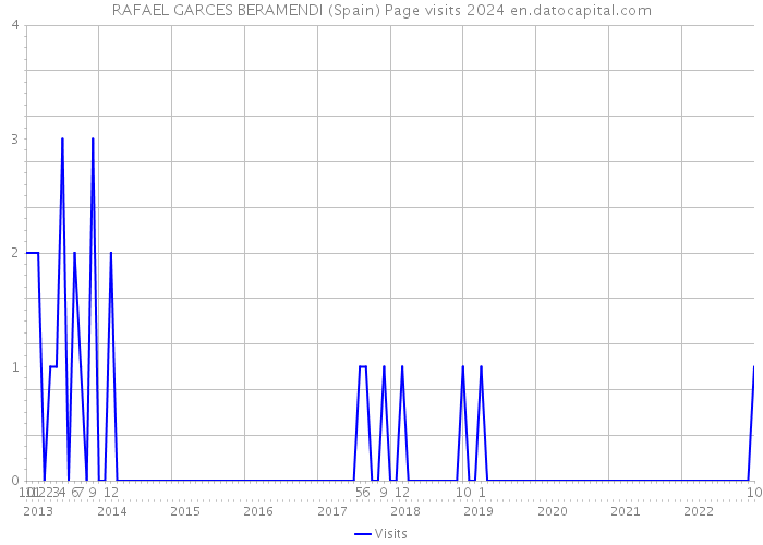 RAFAEL GARCES BERAMENDI (Spain) Page visits 2024 