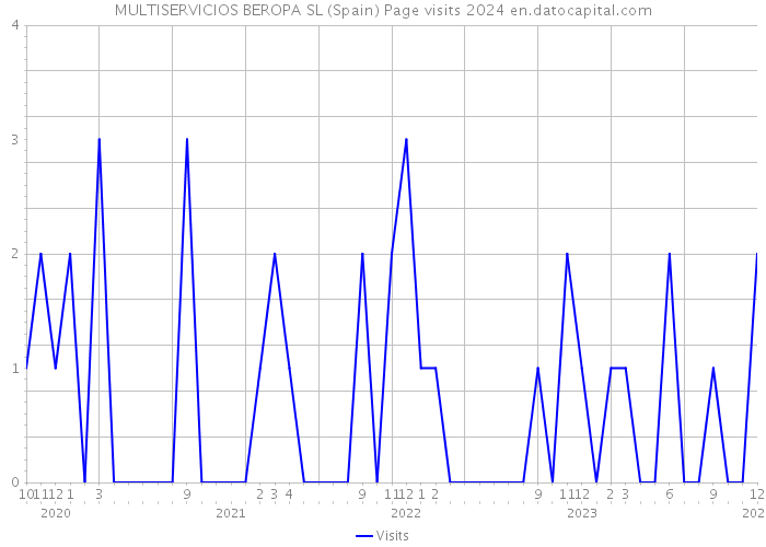 MULTISERVICIOS BEROPA SL (Spain) Page visits 2024 