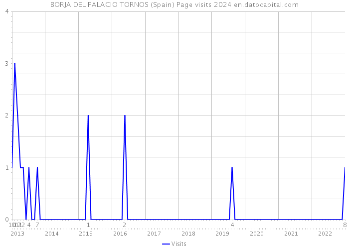 BORJA DEL PALACIO TORNOS (Spain) Page visits 2024 