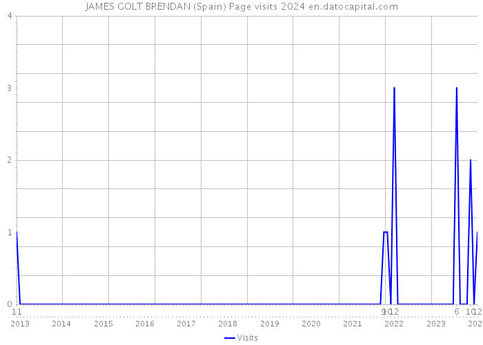 JAMES GOLT BRENDAN (Spain) Page visits 2024 