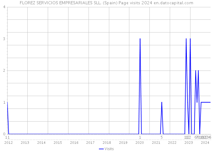 FLOREZ SERVICIOS EMPRESARIALES SLL. (Spain) Page visits 2024 