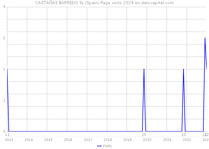 CASTAÑAS BARREDO SL (Spain) Page visits 2024 