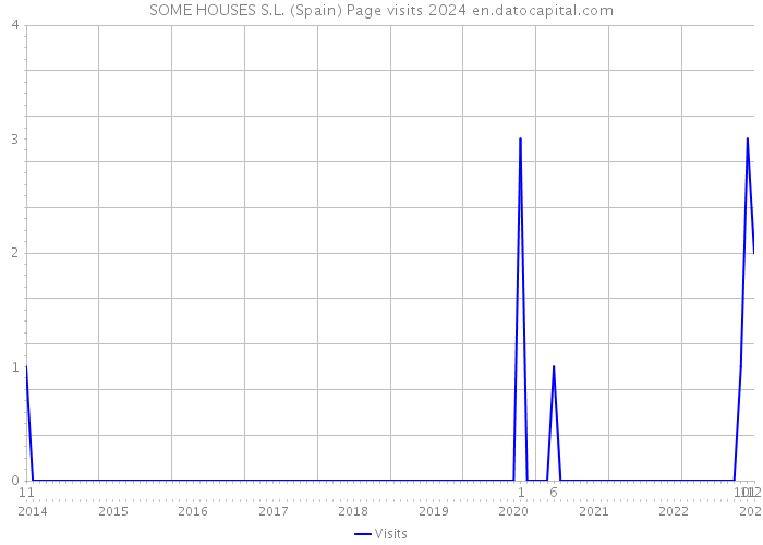 SOME HOUSES S.L. (Spain) Page visits 2024 