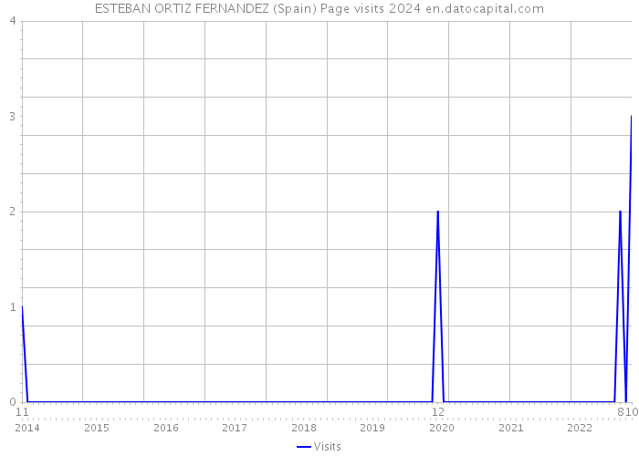 ESTEBAN ORTIZ FERNANDEZ (Spain) Page visits 2024 