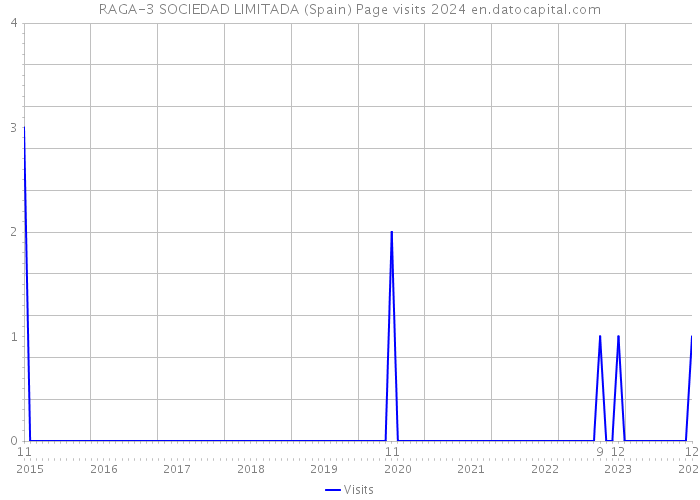 RAGA-3 SOCIEDAD LIMITADA (Spain) Page visits 2024 