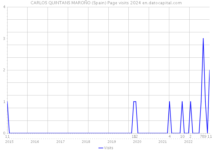 CARLOS QUINTANS MAROÑO (Spain) Page visits 2024 