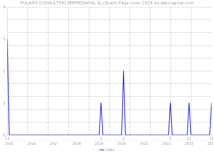 POLARIS CONSULTING EMPRESARIAL SL (Spain) Page visits 2024 