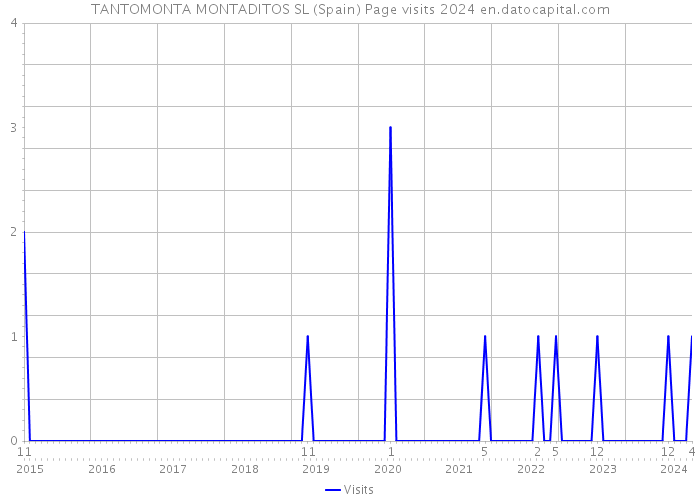 TANTOMONTA MONTADITOS SL (Spain) Page visits 2024 