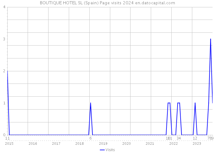 BOUTIQUE HOTEL SL (Spain) Page visits 2024 