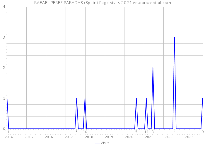 RAFAEL PEREZ PARADAS (Spain) Page visits 2024 
