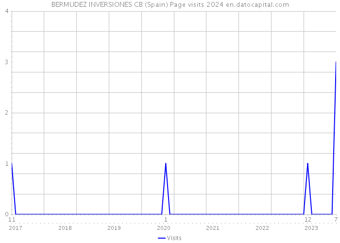 BERMUDEZ INVERSIONES CB (Spain) Page visits 2024 