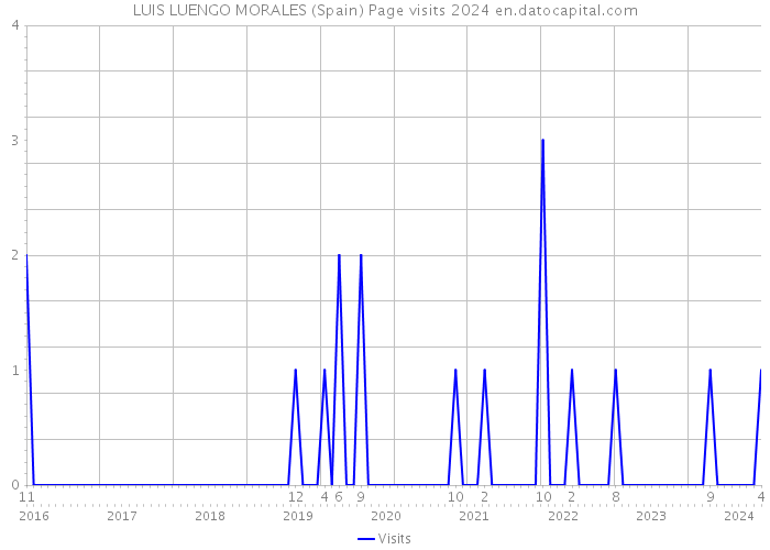 LUIS LUENGO MORALES (Spain) Page visits 2024 