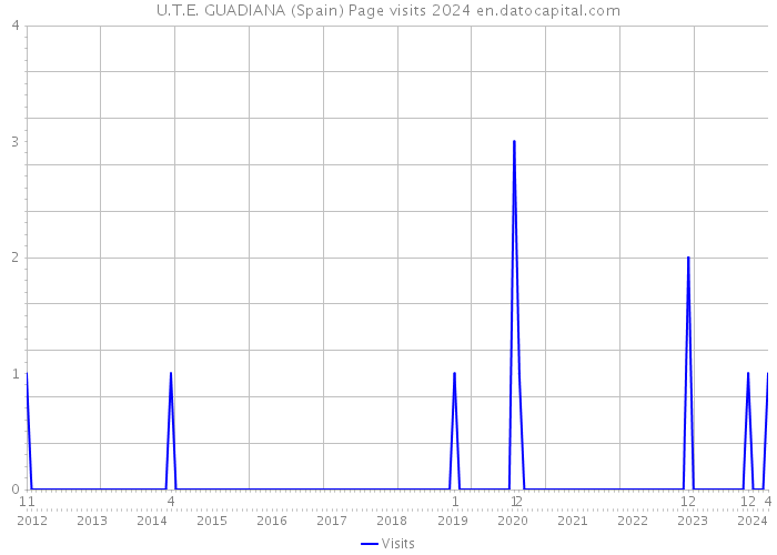 U.T.E. GUADIANA (Spain) Page visits 2024 