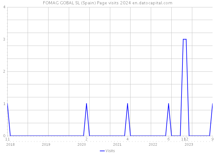 FOMAG GOBAL SL (Spain) Page visits 2024 