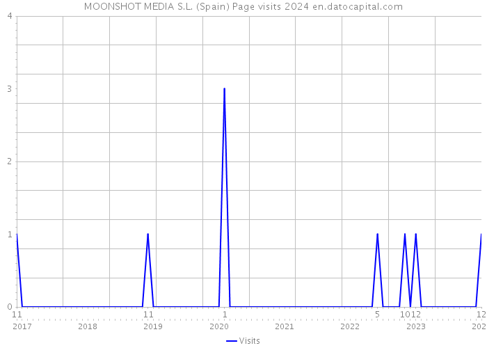 MOONSHOT MEDIA S.L. (Spain) Page visits 2024 