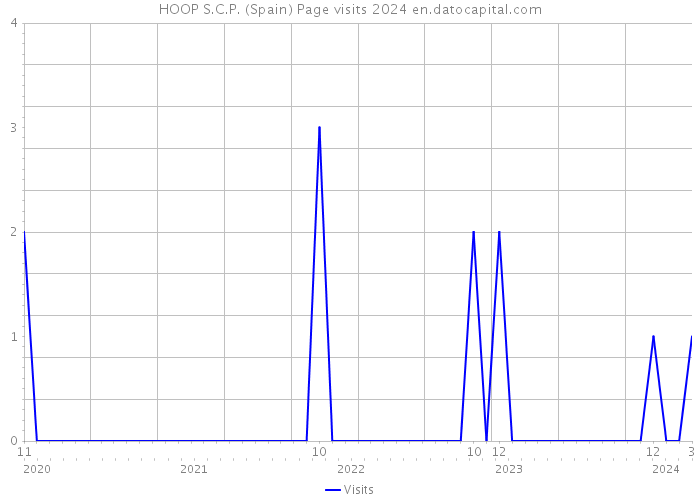 HOOP S.C.P. (Spain) Page visits 2024 