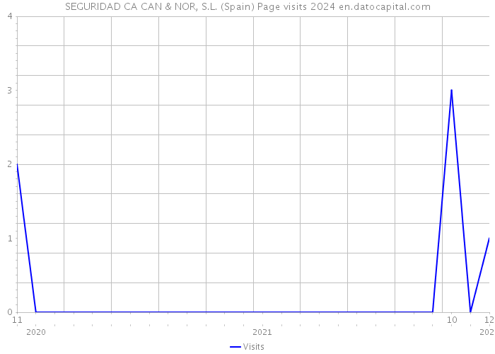 SEGURIDAD CA CAN & NOR, S.L. (Spain) Page visits 2024 