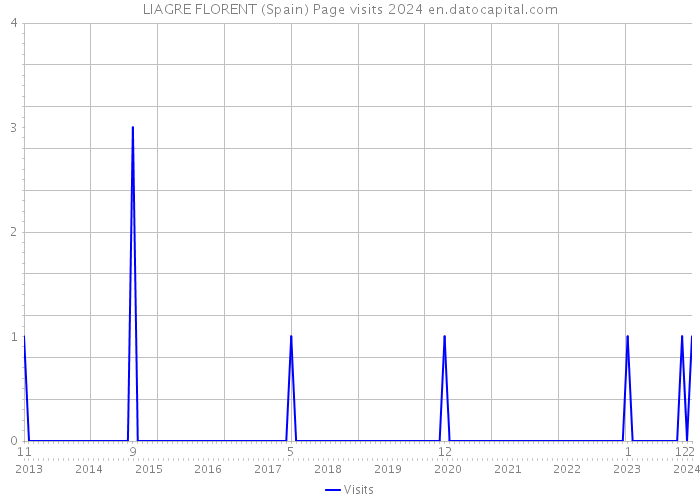 LIAGRE FLORENT (Spain) Page visits 2024 