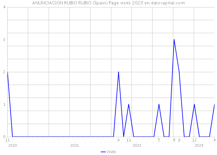 ANUNCIACION RUBIO RUBIO (Spain) Page visits 2023 