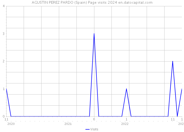 AGUSTIN PEREZ PARDO (Spain) Page visits 2024 