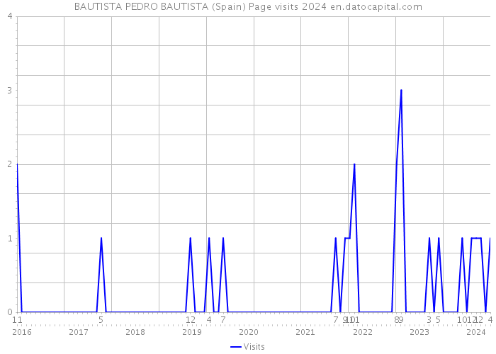 BAUTISTA PEDRO BAUTISTA (Spain) Page visits 2024 