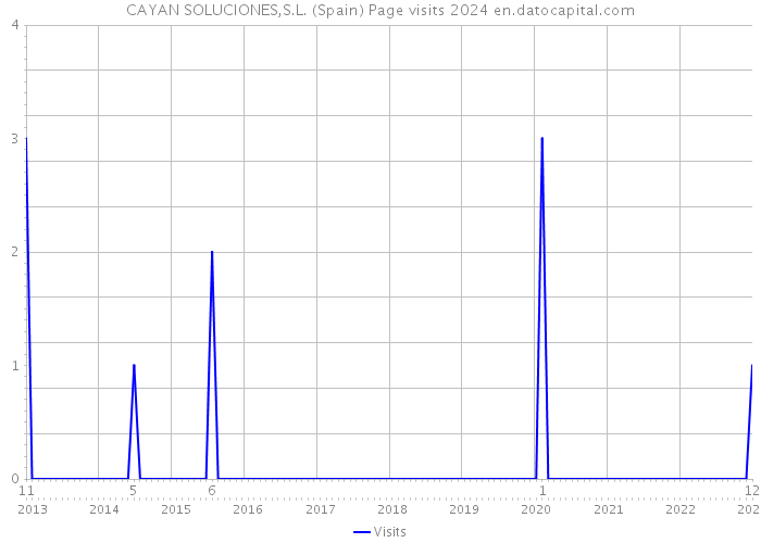 CAYAN SOLUCIONES,S.L. (Spain) Page visits 2024 