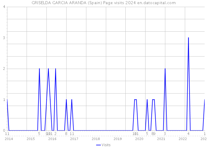 GRISELDA GARCIA ARANDA (Spain) Page visits 2024 