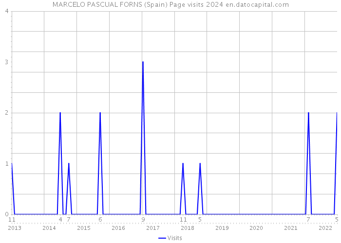MARCELO PASCUAL FORNS (Spain) Page visits 2024 