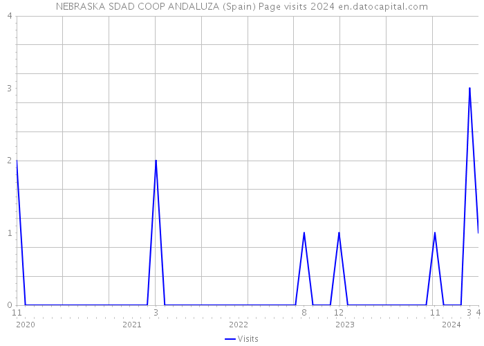 NEBRASKA SDAD COOP ANDALUZA (Spain) Page visits 2024 
