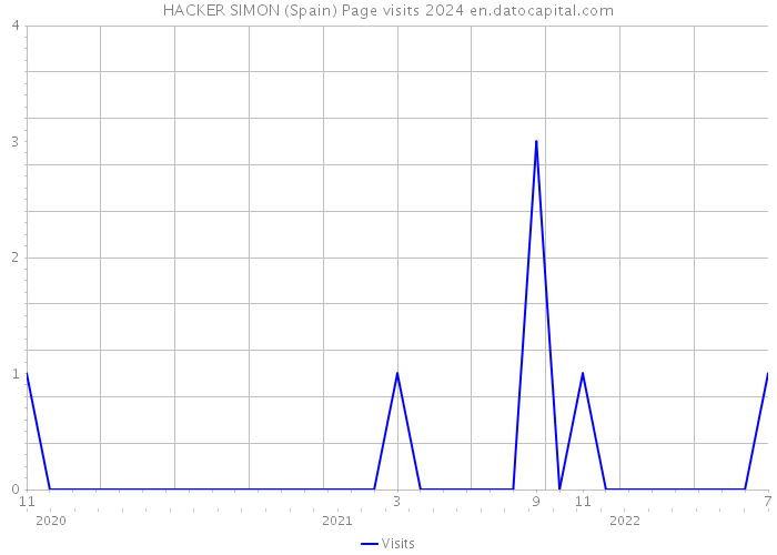 HACKER SIMON (Spain) Page visits 2024 