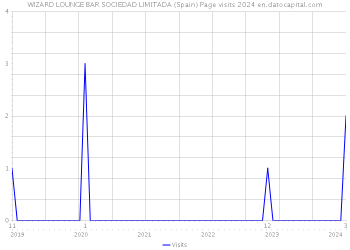 WIZARD LOUNGE BAR SOCIEDAD LIMITADA (Spain) Page visits 2024 