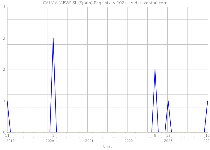 CALVIA VIEWS SL (Spain) Page visits 2024 