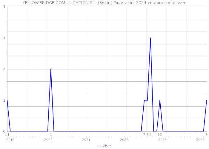 YELLOW BRIDGE COMUNICATION S.L. (Spain) Page visits 2024 