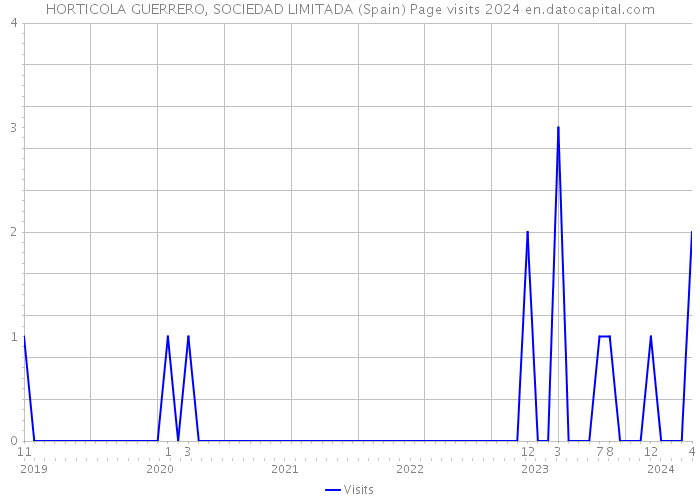HORTICOLA GUERRERO, SOCIEDAD LIMITADA (Spain) Page visits 2024 