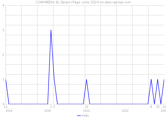 COW MEDIA SL (Spain) Page visits 2024 