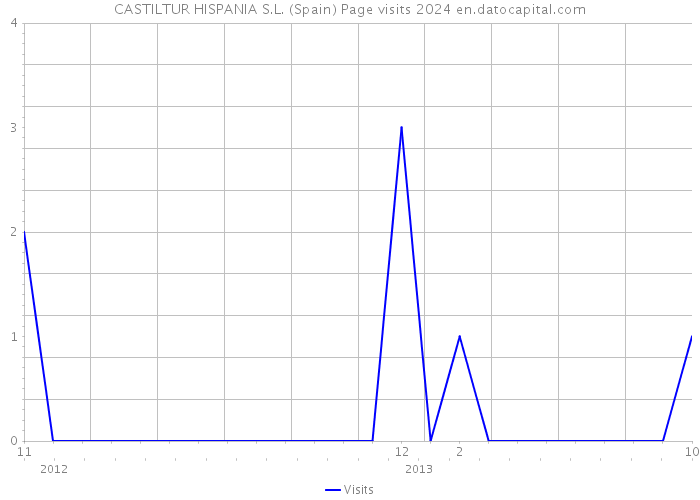 CASTILTUR HISPANIA S.L. (Spain) Page visits 2024 