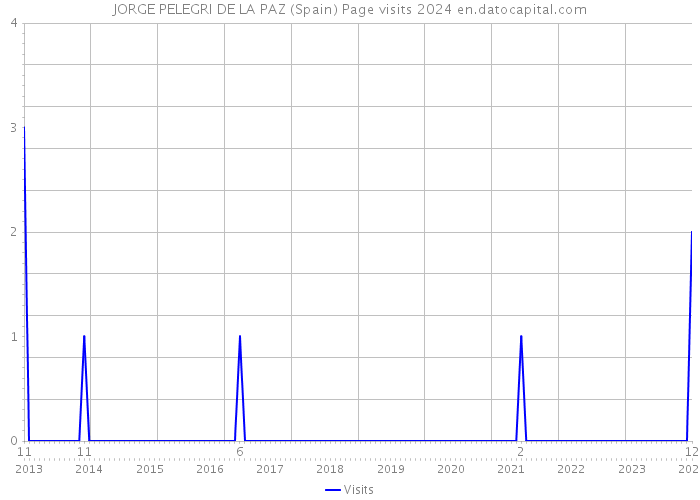 JORGE PELEGRI DE LA PAZ (Spain) Page visits 2024 