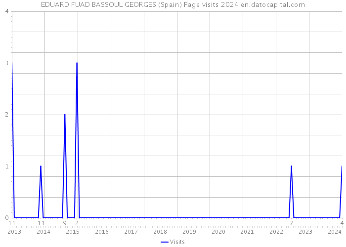 EDUARD FUAD BASSOUL GEORGES (Spain) Page visits 2024 