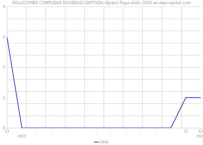 SOLUCIONES COMPLEJAS SOCIEDAD LIMITADA (Spain) Page visits 2024 